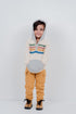 Hooded Cargo Fleece Suit (Mustard/Off-White)